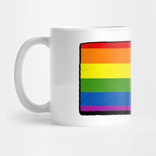 Rainbow South Dakota Outline Mug